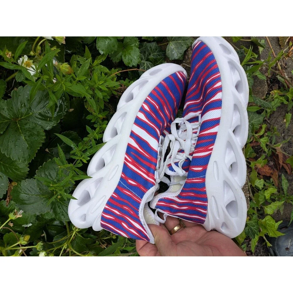 Buffalo Bills Zubaz print Sneakers, Eu size 41, mens 8-8.5 womens 9.5-10